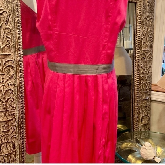 Nine West sz 12 pretty pink flouncy sleeveless dress with front slash pockets - Picture 4 of 13